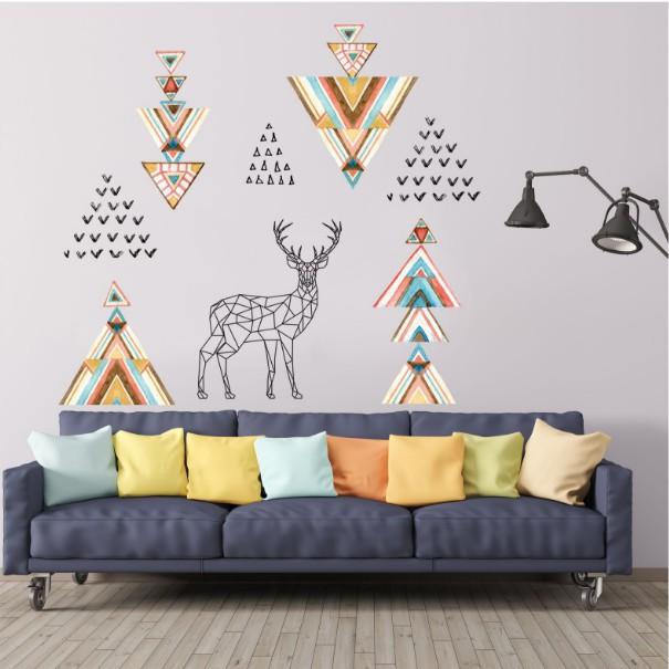 Decal trang trí Biểu Tượng Nai Bắc Âu