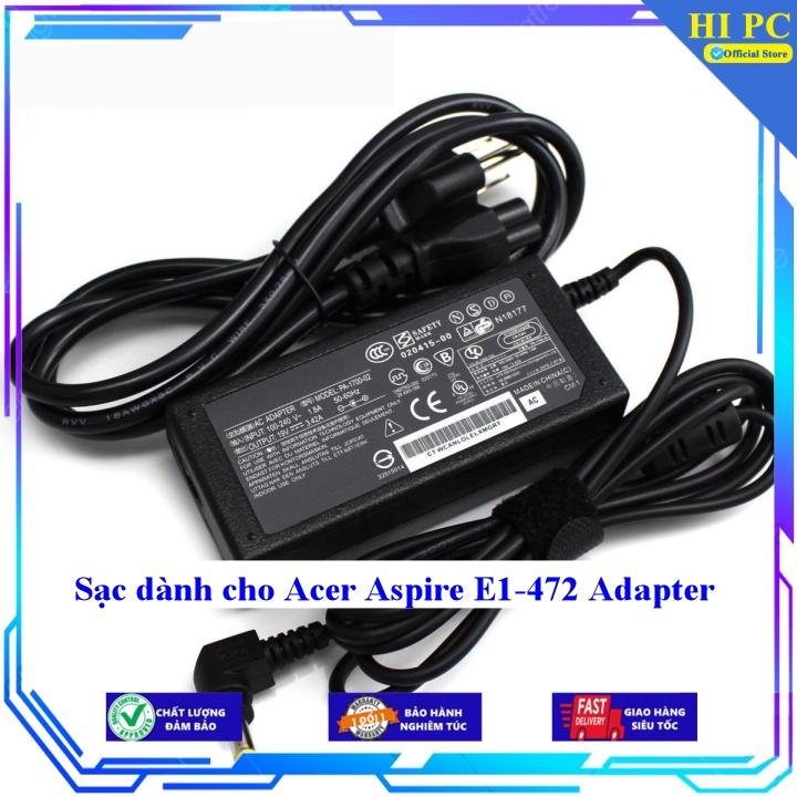Sạc dành cho Acer Aspire E1-472 Adapter - Kèm Dây nguồn - Hàng Nhập Khẩu