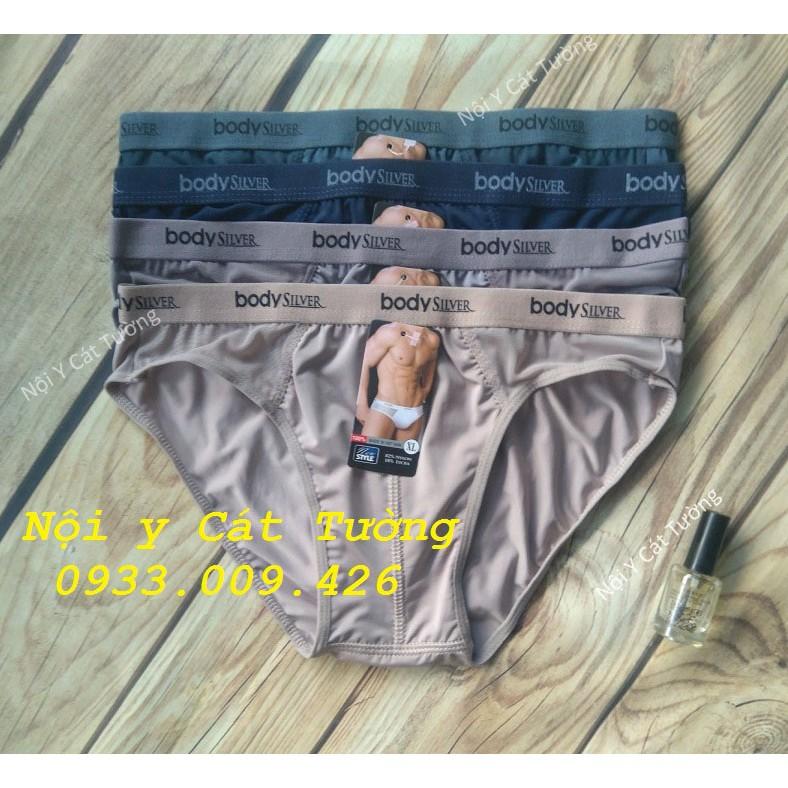 Combo 5 Quần lót tam giác nam Body Silver thun lạnh - hàng Việt Nam