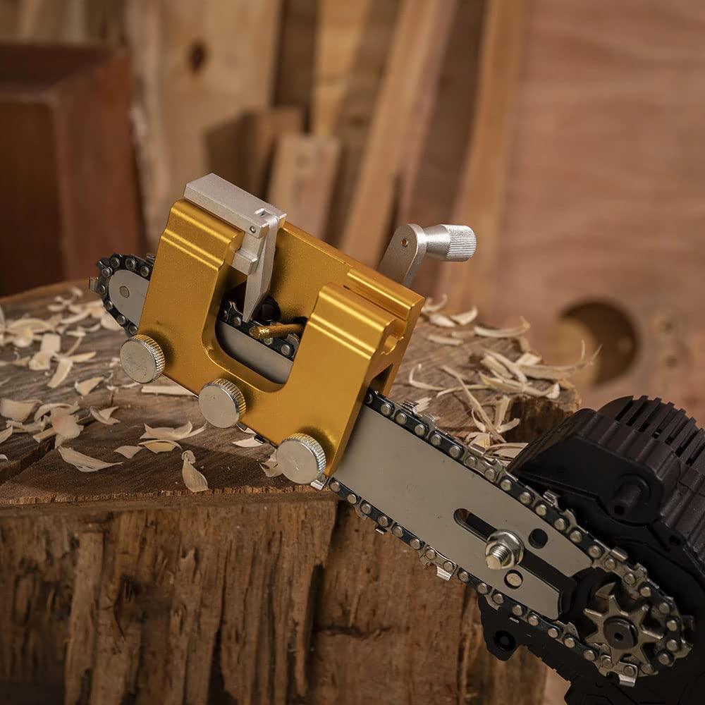 Máy Mài Xích Crank Saw, Đồ Gá Mài Cưa Xích, Dụng Cụ Mài Xích Cưa Xích, Hướng Dẫn Sử Dụng, Di Động, Cho Tất Cả Các Loại Cưa Xích, Cho Thợ rừng và Người Làm Vườn