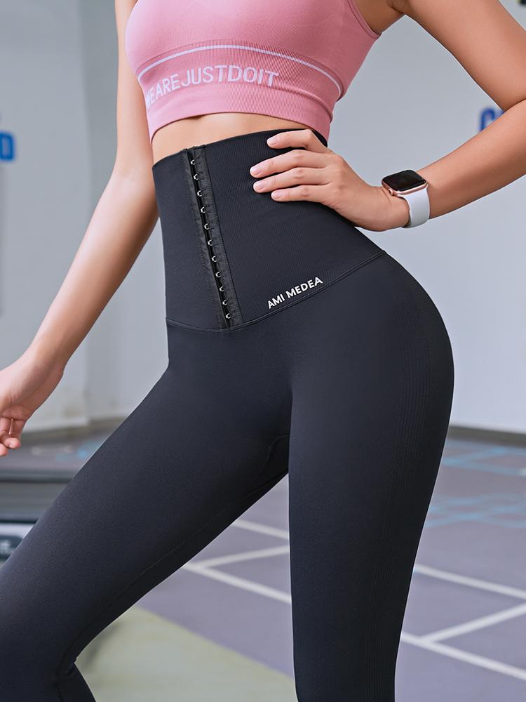 Cao Cấp Quần Tập Yoga Thể Dục Nữ Dây Chéo Lưng Tập Luyện Quần Legging Nữ Tập Gym Tập Chạy Thun