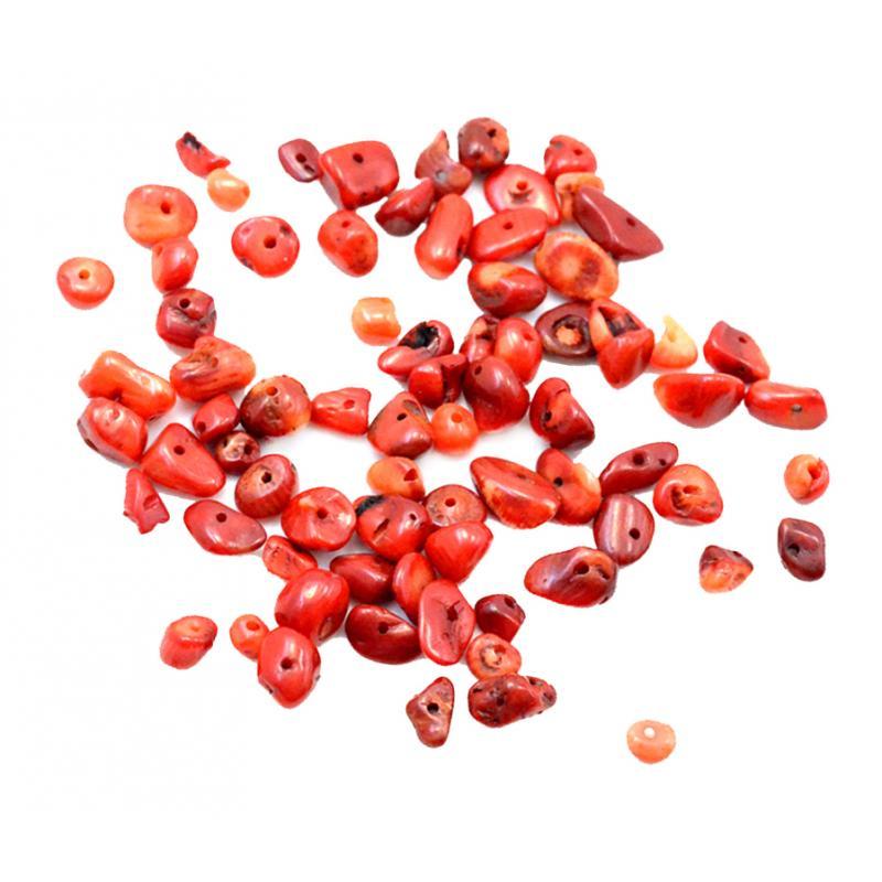 Red Gemstone Loose Spacer Beads with Hole   Necklace Bracelet