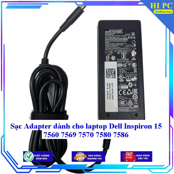 Sạc Adapter dành cho laptop Dell Inspiron 15 7560 7569 7570 7580 7586 - Kèm Dây nguồn - Hàng Nhập Khẩu