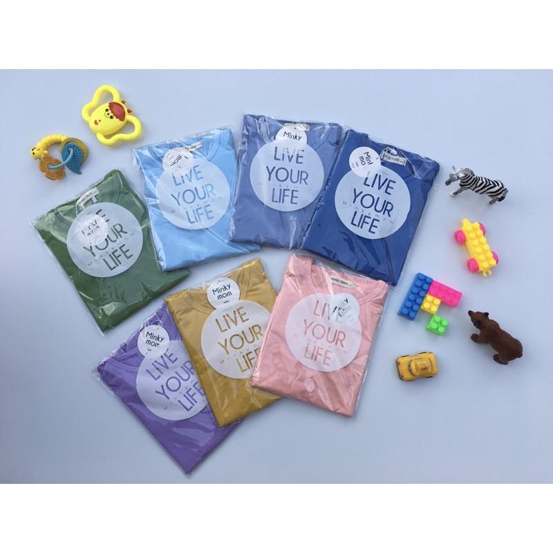 Bộ dài tay Minky Mom thun lạnh SIZE ĐẠI mềm mịn mát cho bé