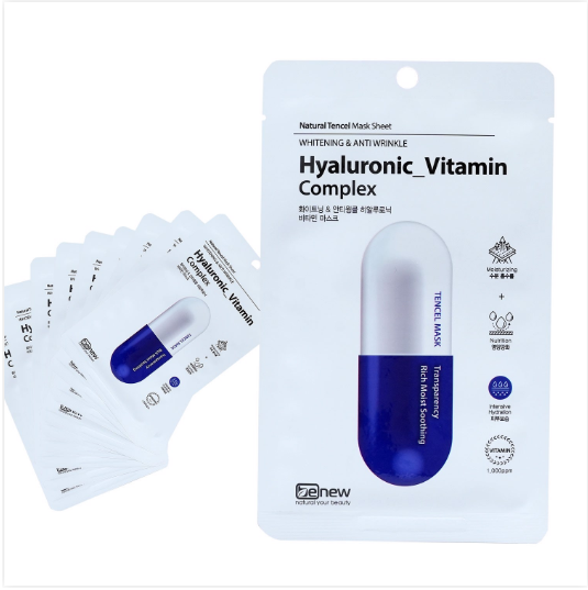 Hộp 10 miếng mặt nạ H.A Cao cấp Hàn Quốc BENEW - Hyaluronic Vitamin Complex siêu cấp ẩm, bổ sung dưỡng chất