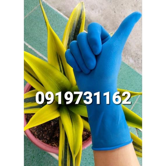 Bao Tay Xanh Cổ Cao, Dùng Được Nhiều Lần. Găng Tay Chế Biến Thủy Sản