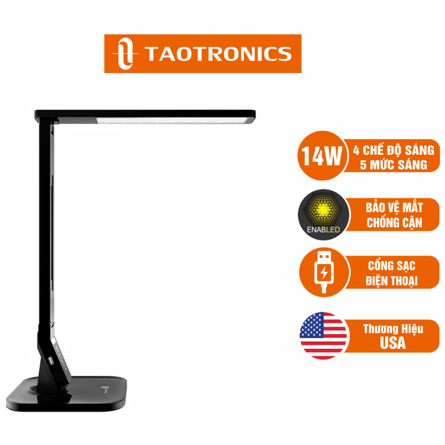 Đèn LED Chống Cận TaoTronics TT-DL01 4 Chế Độ Sáng, 5 Mức Sáng, Hẹn Giờ