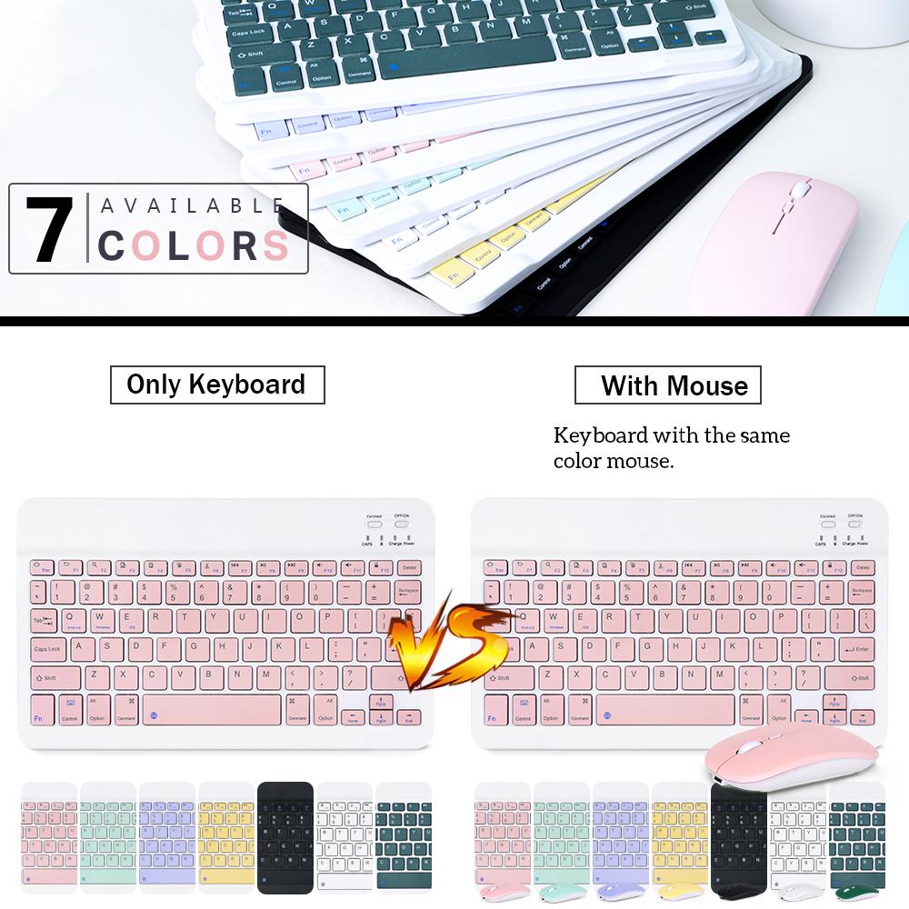 Không Dây Bàn Phím Tiếng Anh Với Đèn Nền Hoặc Không RGB Bàn Phím Bluetooth-Tương Thích Thích Hợp Cho Máy Tính Bảng Ipad, Laptop PC Xiaomi