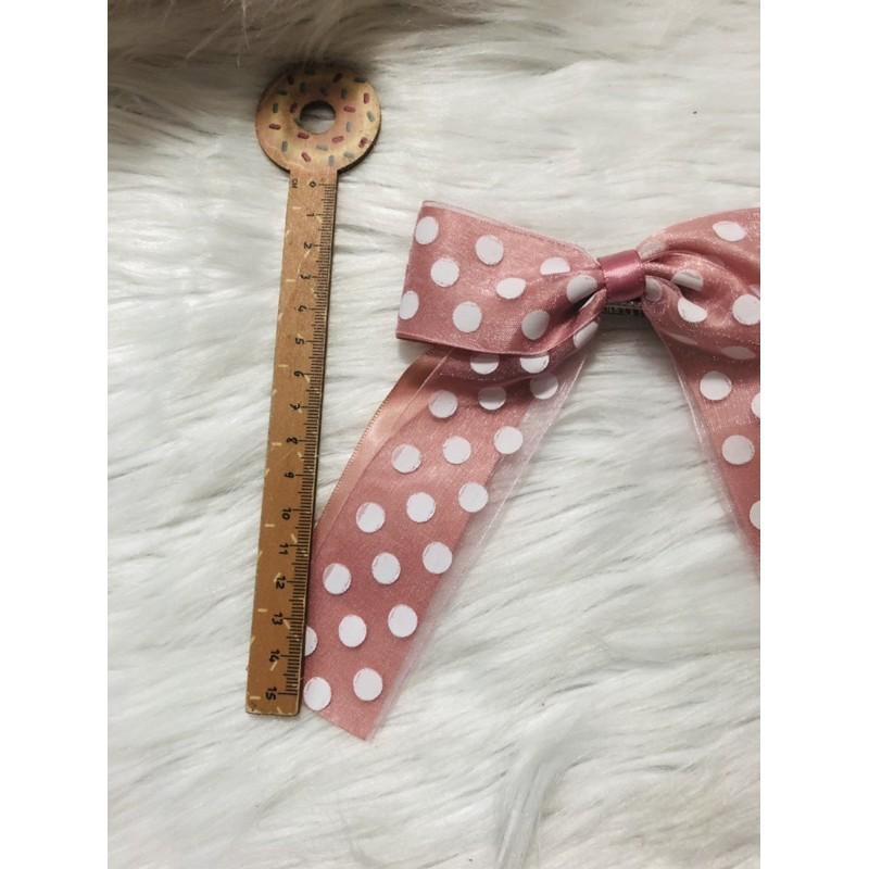 Kẹp tóc nơ. KT 12 x 15cm. Có 2 kiểu