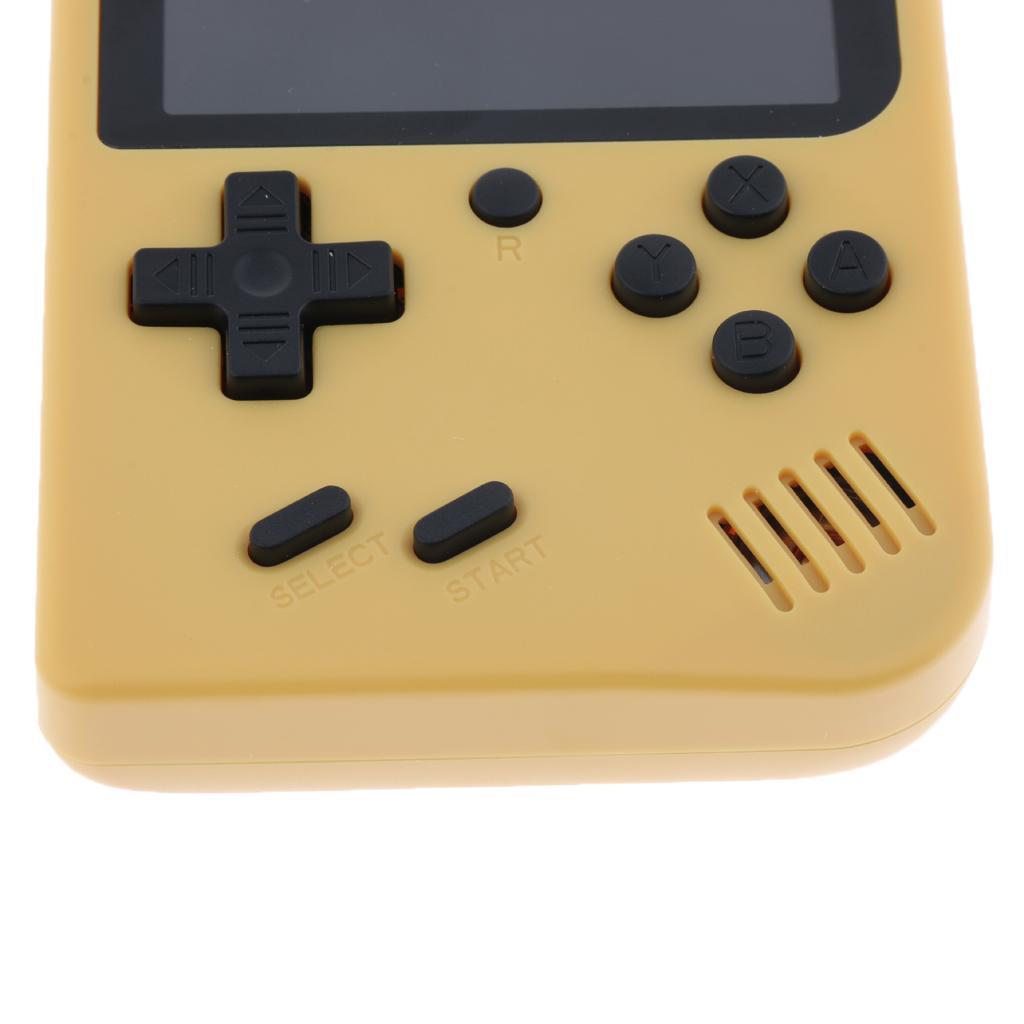 Handheld Game Console, 3 Inch 168 Games Retro FC Game Player Classic Game Console with 1 USB Charge, Birthday Presents Gift for Children Yellow