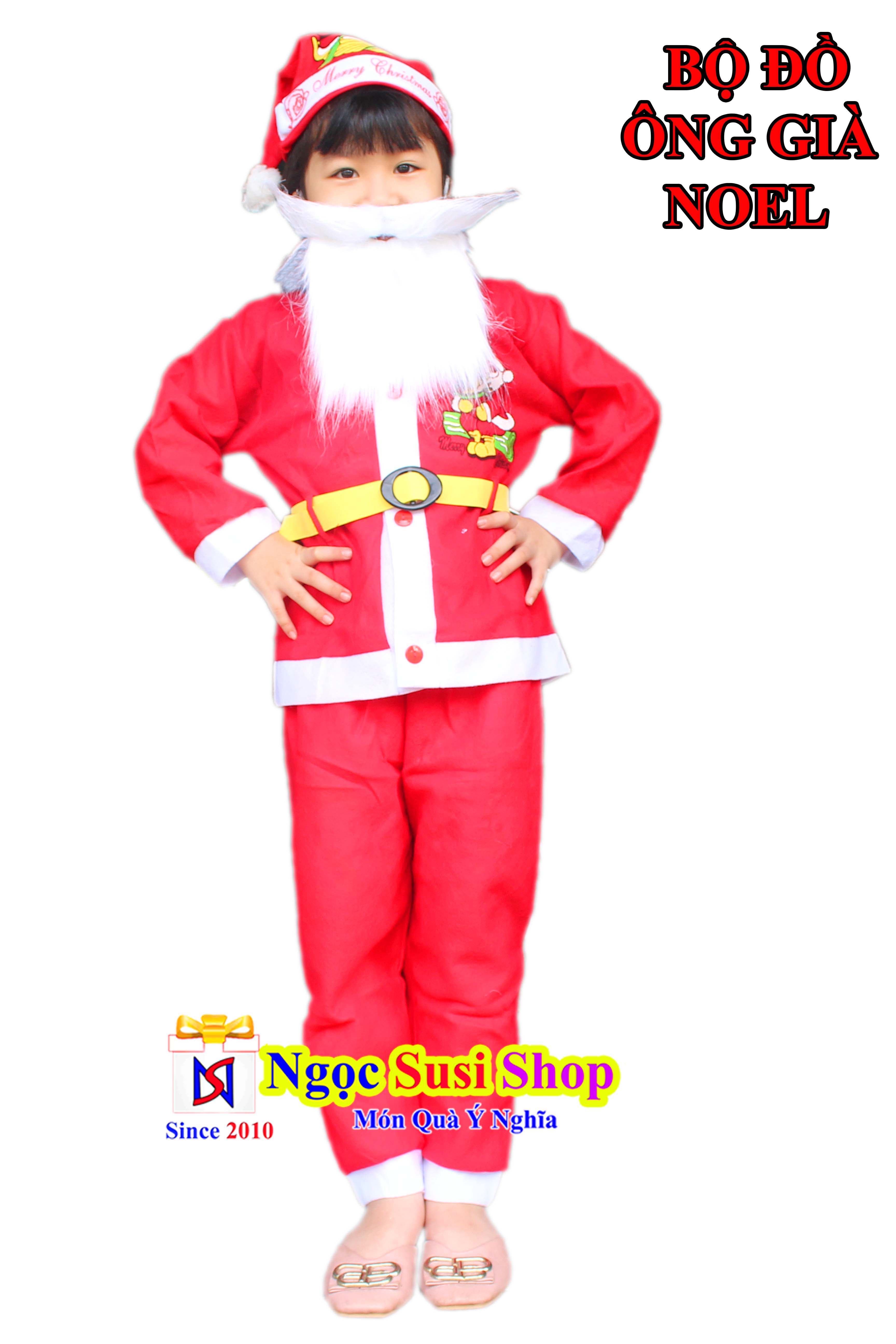 BỘ ĐỒ NOEL CHO BÉ QUẦN ÁO NOEL CHO BÉ TỪ 1 - 10 TUỔI CHẤT VẢI NỈ - TRANG PHỤC NOEL