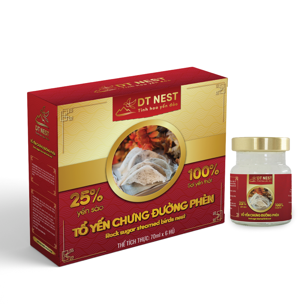 Tổ Yến chưng đường phèn (Hũ 70ml), nước yến DT Khánh Hòa