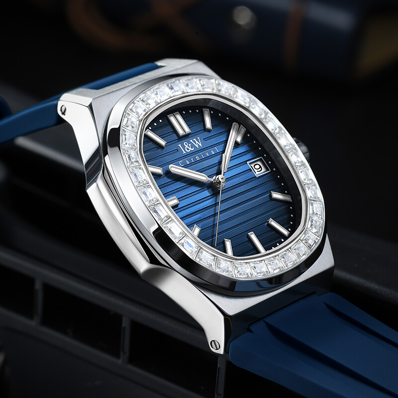 Đồng hồ nam chính hãng IW Carnival IW721G-4,kính sapphire,chống xước,chống nước 50m,Bh 24 tháng,máy cơ (automatic)