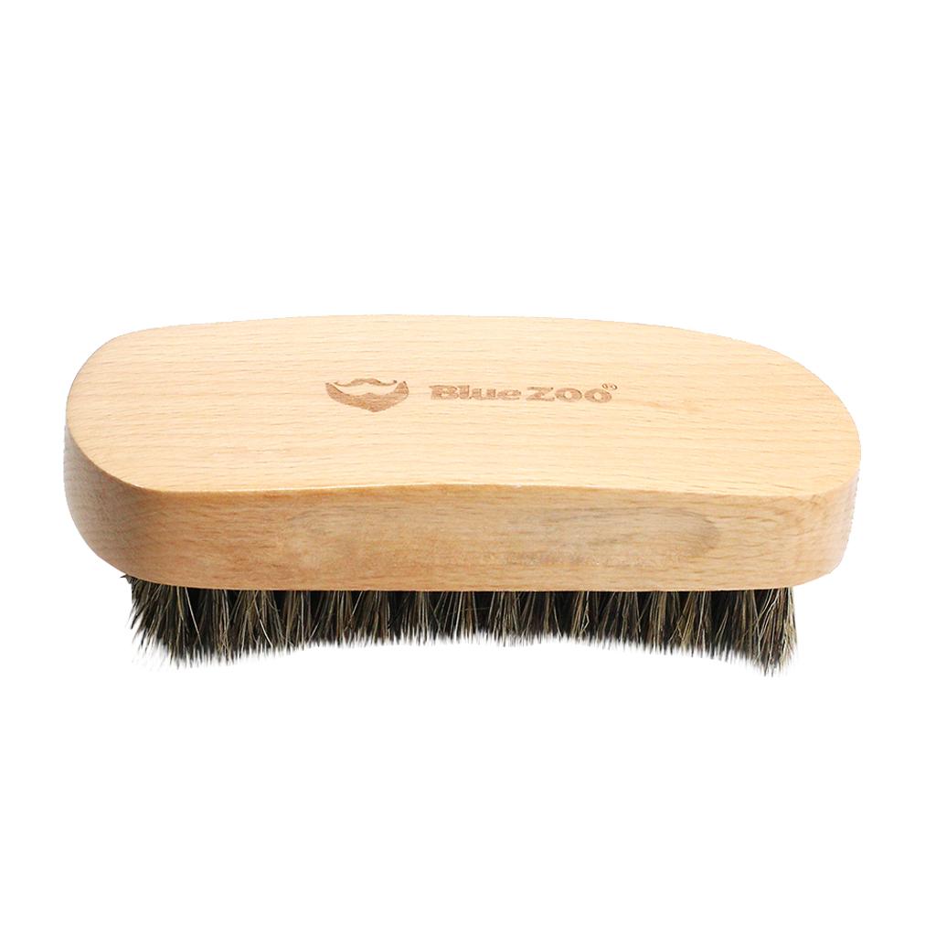 Beard Mustache Facial Hair Grooming Brush for Men Barber Wood