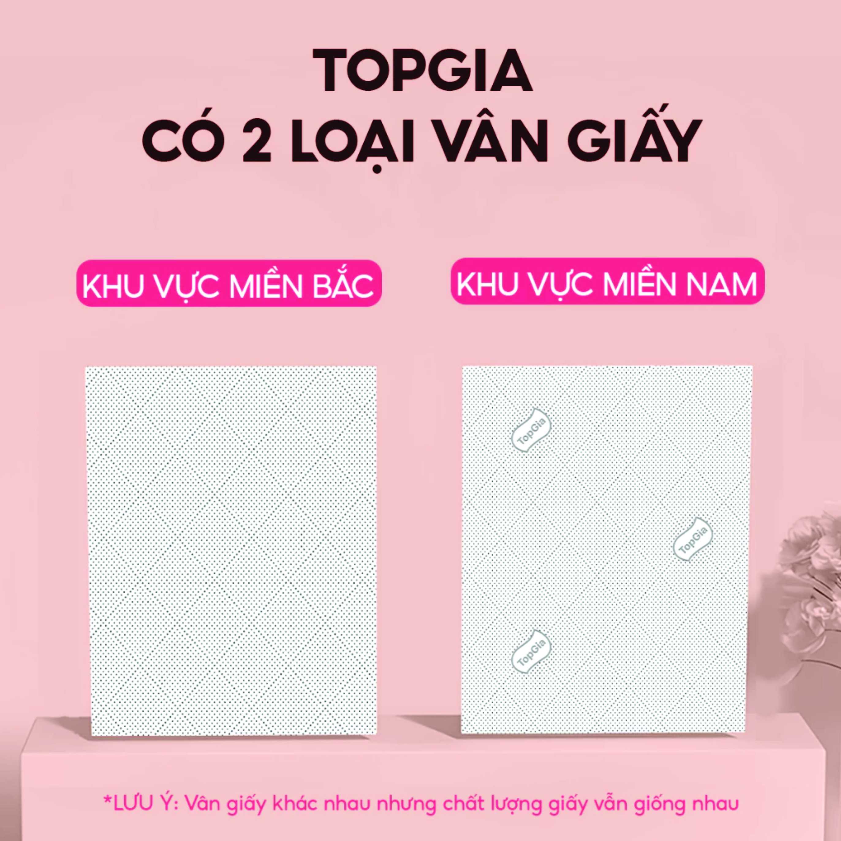 Giấy vệ sinh treo tường TopGia thùng 6 bịch đa sắc làm từ bột gỗ nguyên chất, 1280 tờ 4 lớp siêu dai cao cấp