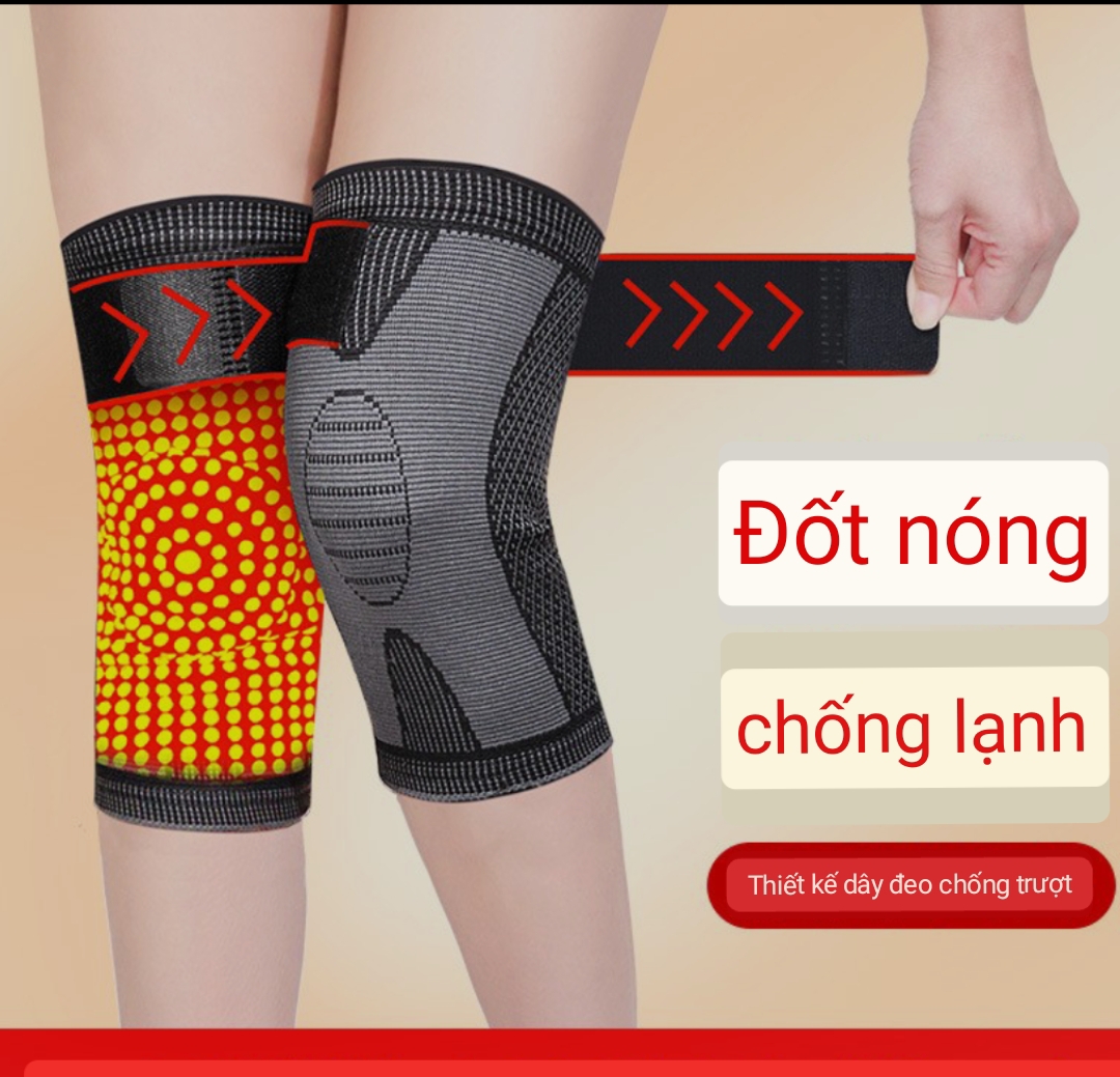 Đai đầu gối ngải cứu giữ ấm có dây chống trượt, bảo vệ khớp gối dành cho người già ,người bị đau nhức khớp gối