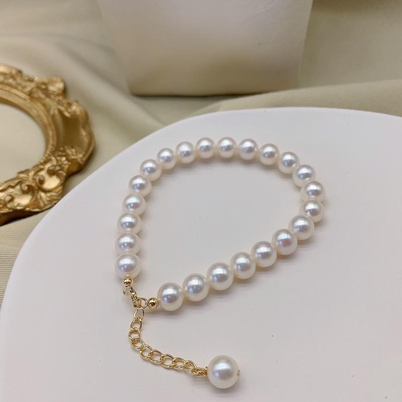 Vòng Tay Hạt Ngọc Trai Thật Nước Ngọt 8ly Độ Sáng 4A - Trường Thịnh Ngọc Trai