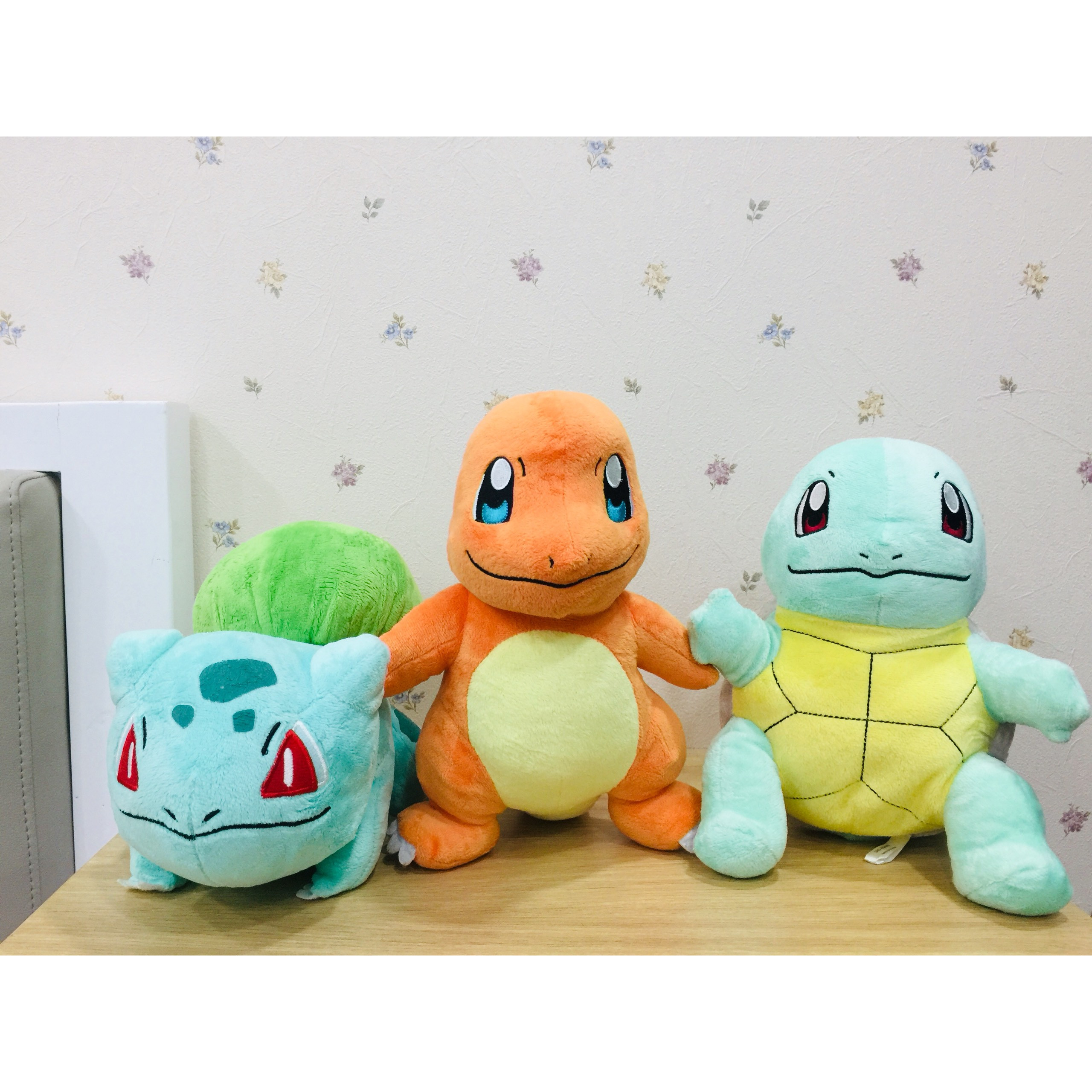 Gấu bông Pokemon Combo 3 Pokemon starter vùng Kanto (Size 25cm)