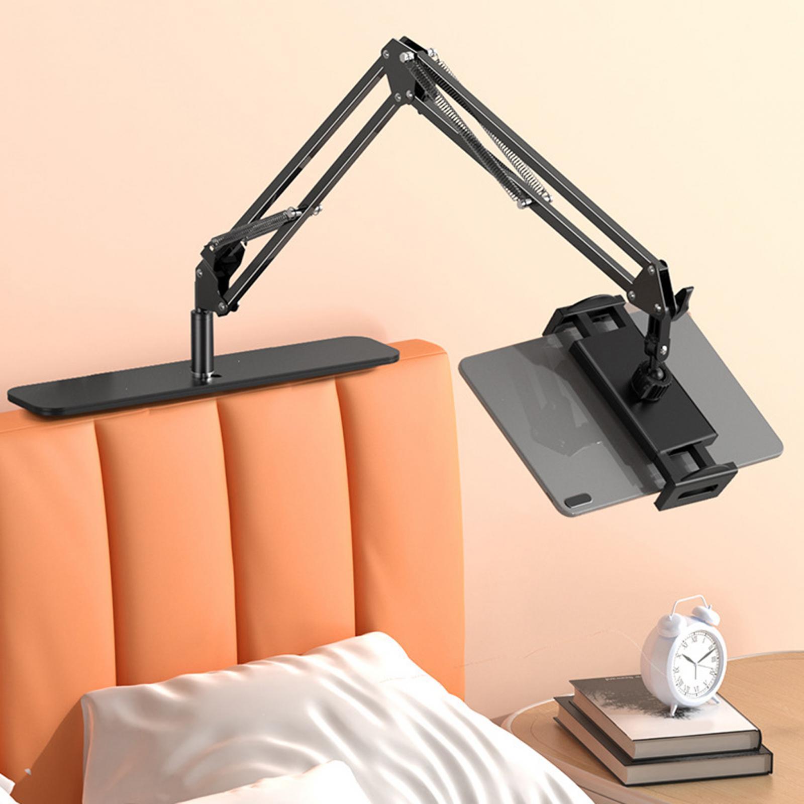 Office Long Arm Desk Tablet Holder Stable Adjustable Durable Desk Vertical Stand for Laptop Smartphone