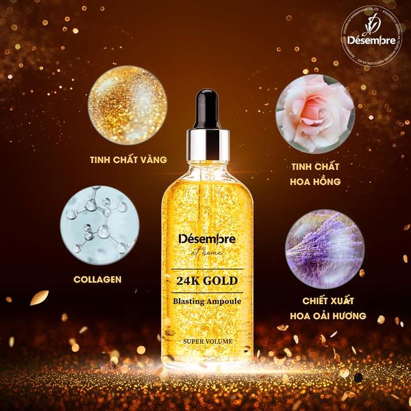 SERUM TINH CHẤT VÀNG 24K DESEMBRE ngăn ngừa lão hóa da, tái tạo làn da