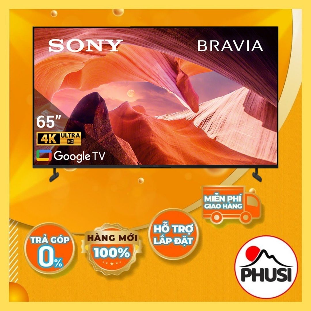 Google Tivi Sony 4K 65 inch KD-65X80L - Hàng chính hãng - Giao HCM và 1 số tỉnh thành