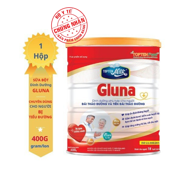 Sữa tiểu đường và đái tháo đường gluna 800g TOPTEN milk MilkMilk