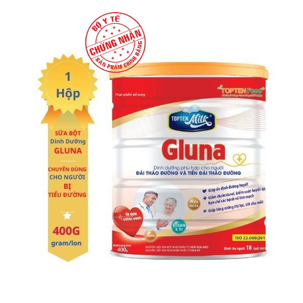 Sữa tiểu đường gluna 400g TOPTEN Milk