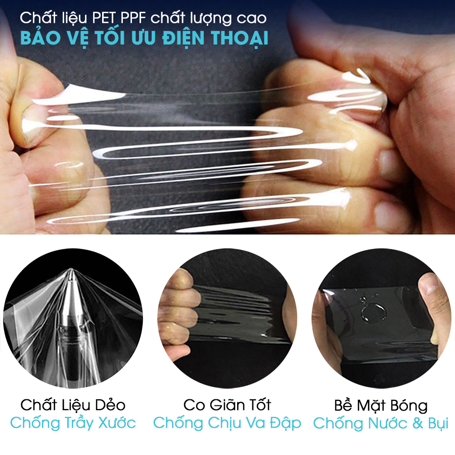 Miếng Dán Dẻo PPF Mặt Lưng, Màn Hình Mặt Trước Dành Cho Samsung Galaxy M52 Chống Trầy Xước - Hàng Chính Hãng