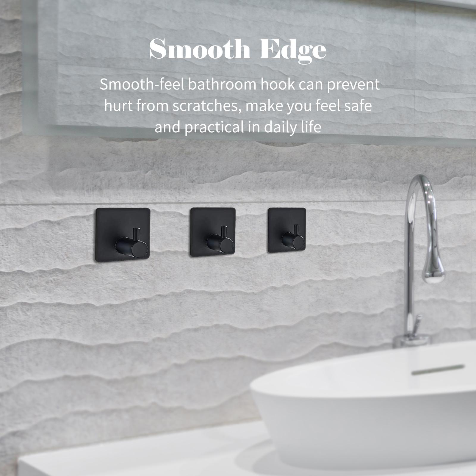 Thanh Treo Đồ Thép Không Gỉ Treo Tường 3 Móc Cho Phòng Tắm