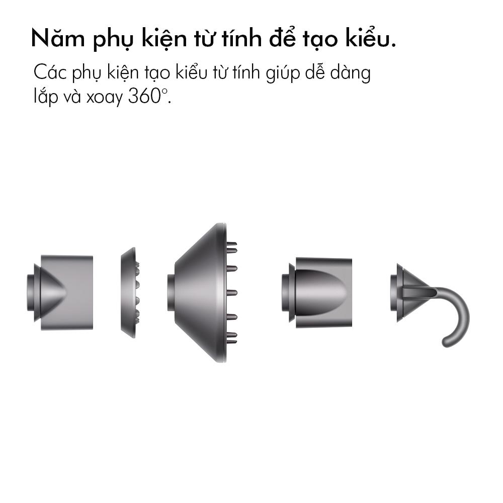 Máy Sấy Tóc Dyson Supersonic HD08, Hair Dryer, Máy Sấy Tóc Nhiều Đầu Giúp Phồng Tóc, Xoăn Nhẹ Tự Nhiên, Nhập Hàn