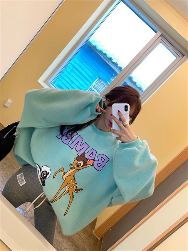 Aó sweater con nai / áo hoodie nam / áo hoodie nữ/ áo sweater am nữ mặc , áo khoác nam nữ form rộng , áo thun tay dài nam nữu mặc