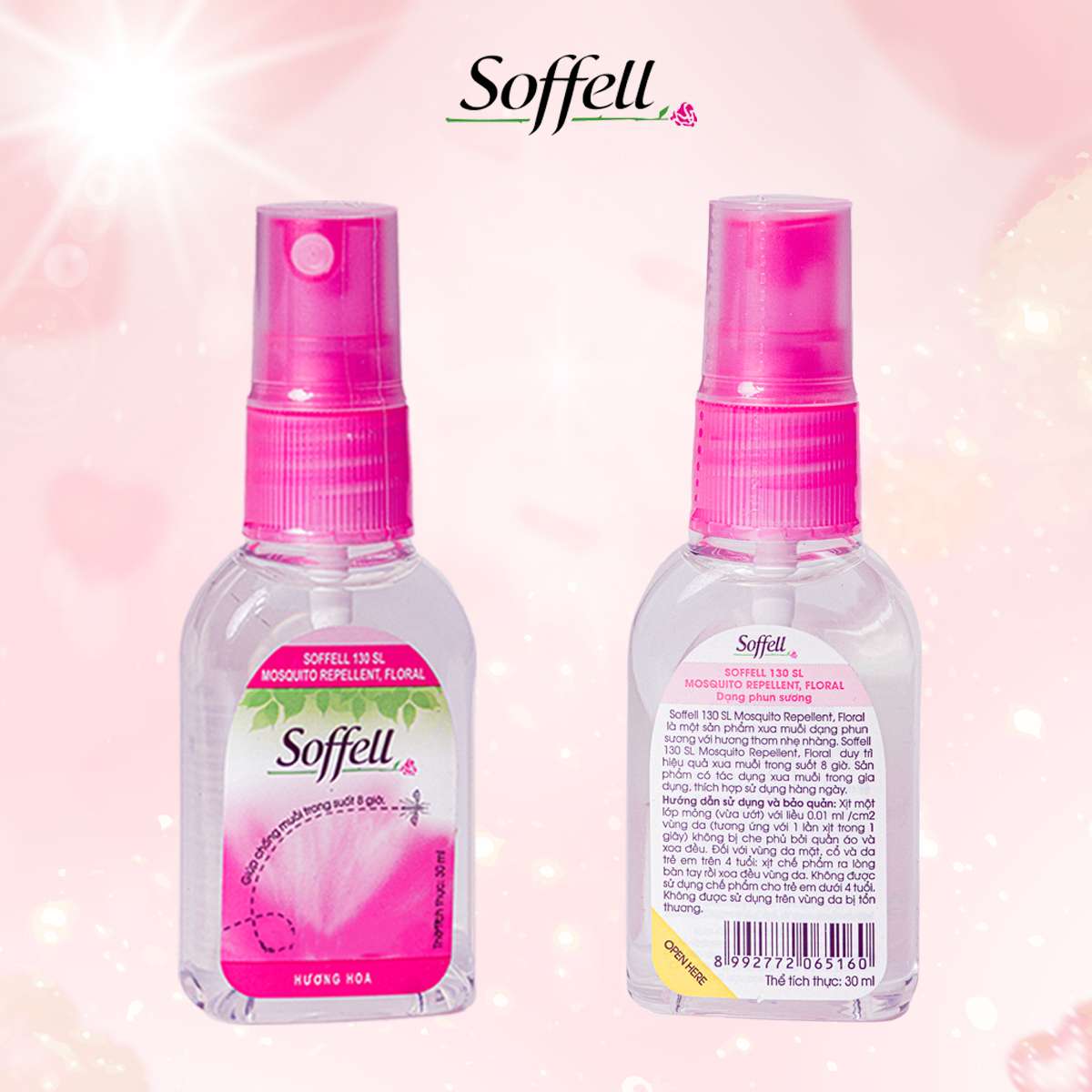 [COMBO 4] PHUN SƯƠNG XUA MUỖI SOFFELL - 30 ML