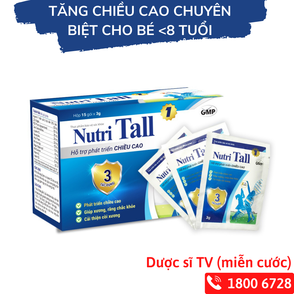 Nutri Tall 1 – Chuyên Biệt Tăng Chiều Cao Cho Trẻ Dưới 8 Tuổi