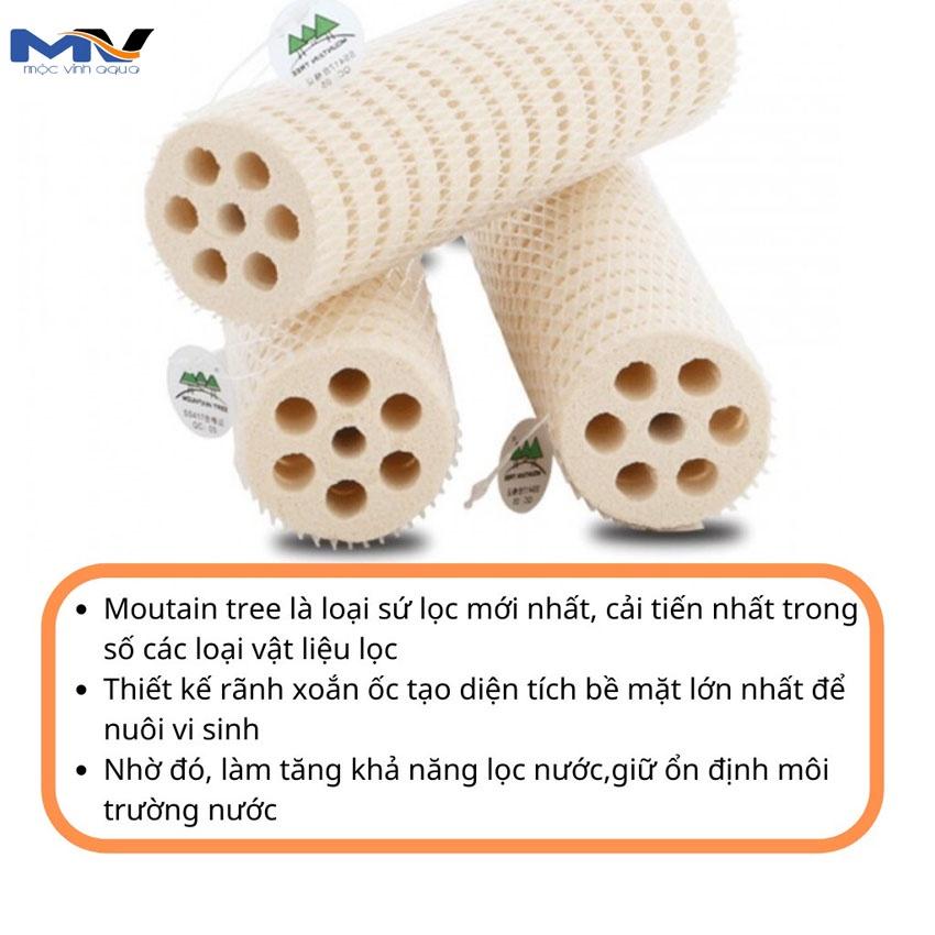 Sứ củ sen, sứ mountain tree thế hệ 1 / thế hệ 3 lọc nước cho hồ cá