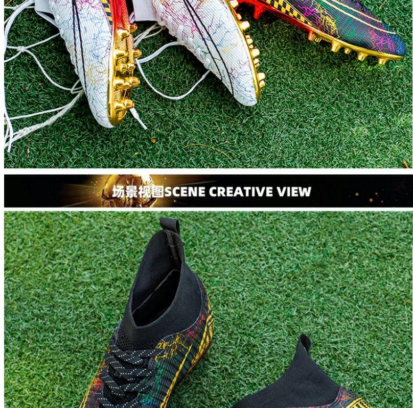 LCRTZKG 2023 Giày bóng đá Assassin mới cho nam giới World Cup AG Long Nail Race Đào tạo Giày cho nam giới và phụ nữ Sinh viên trẻ em Broken Nail