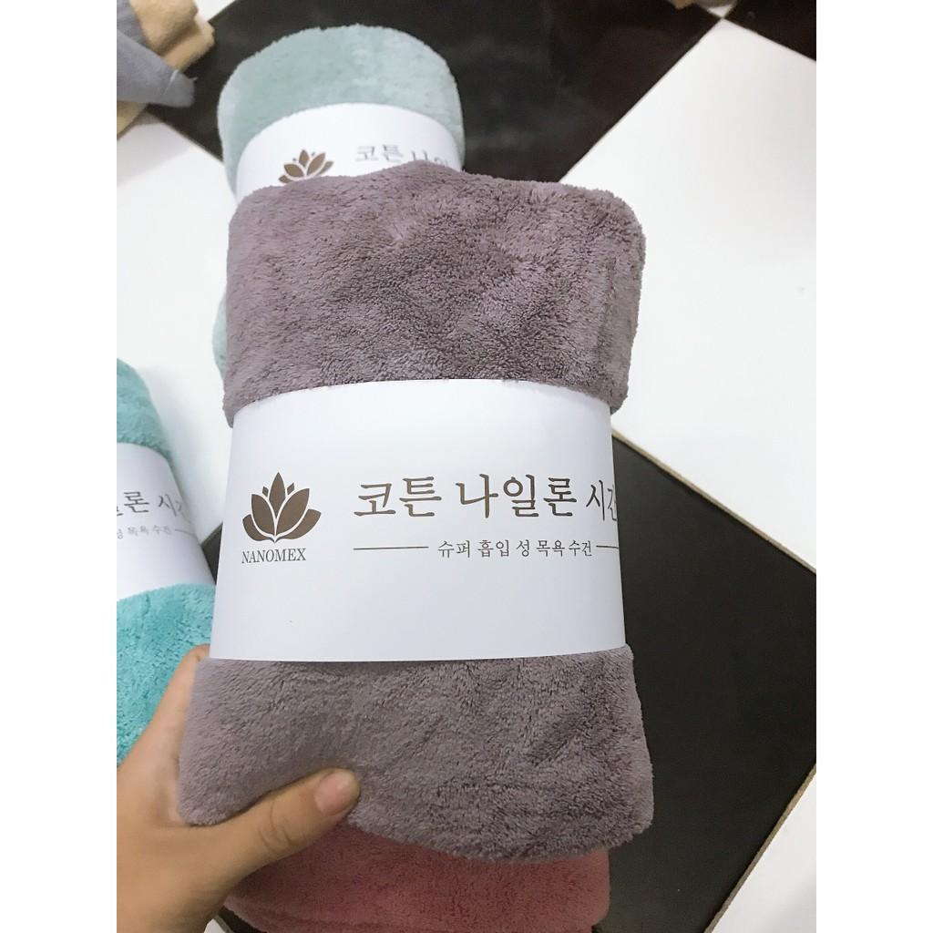Khăn tắm lông cừu siêu mềm hàn quốc 60x120cm, khăn bông tắm xuất dư mềm mịn, siêu thấm nước, hàng xuất dư