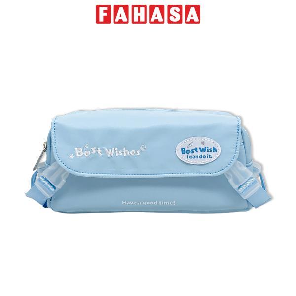 Bóp Viết Vải Best Wishes - Yescholar 9233 - Màu Xanh