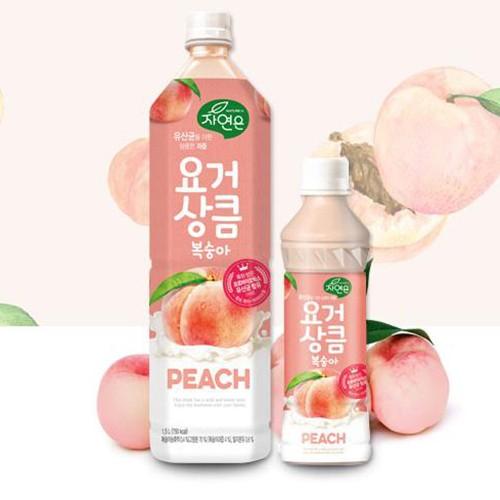 COMBO 3 Nước ép lợi khuẩn vị đào Woongjin 1.5L
