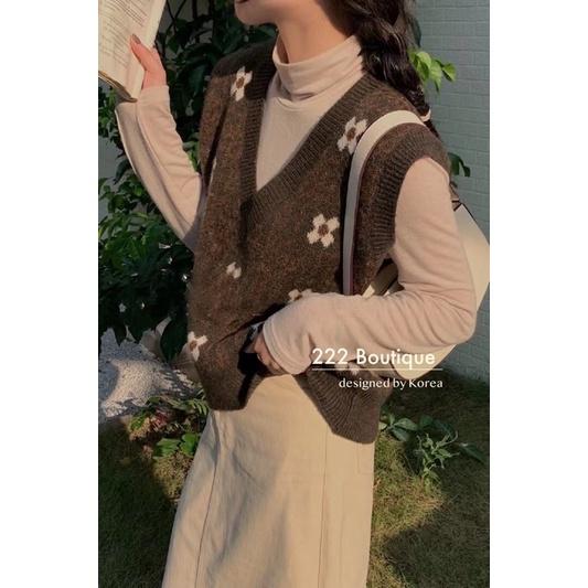 Áo ghile isnow cổ V hoa 59a231