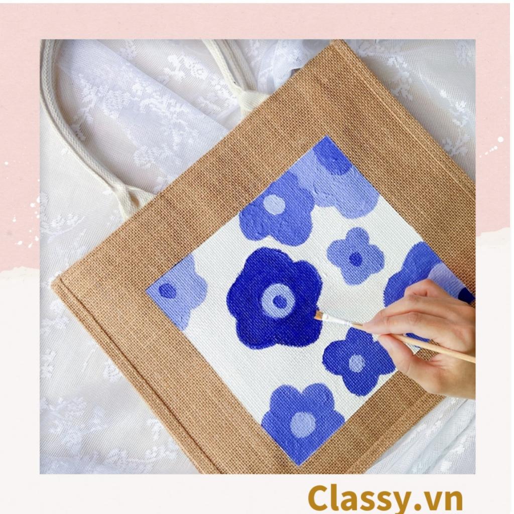 Túi Đay Trơn Retro Quai Đay, Kiểu dáng Vintage, Kích thước 36 * 15 * 28 CM - Sản phẩm thân thiện với Môi trường T310