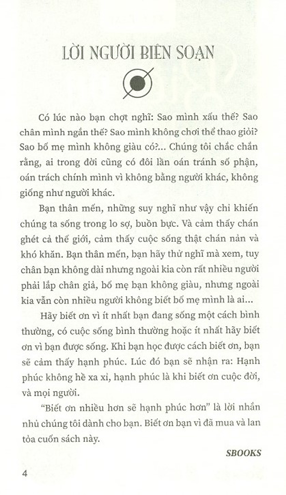 Biết Ơn Nhiều Hơn Sẽ Hạnh Phúc Hơn