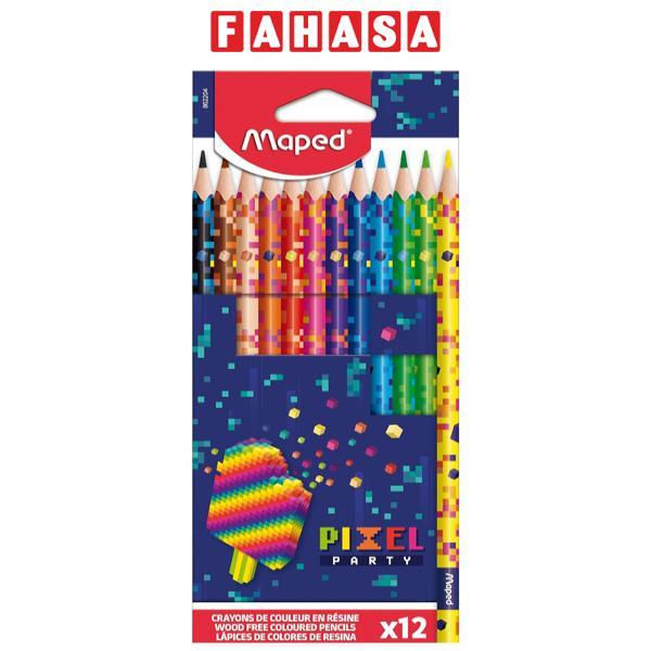 Hộp 12 Bút Chì Màu Pixel Party - Maped FR86220400