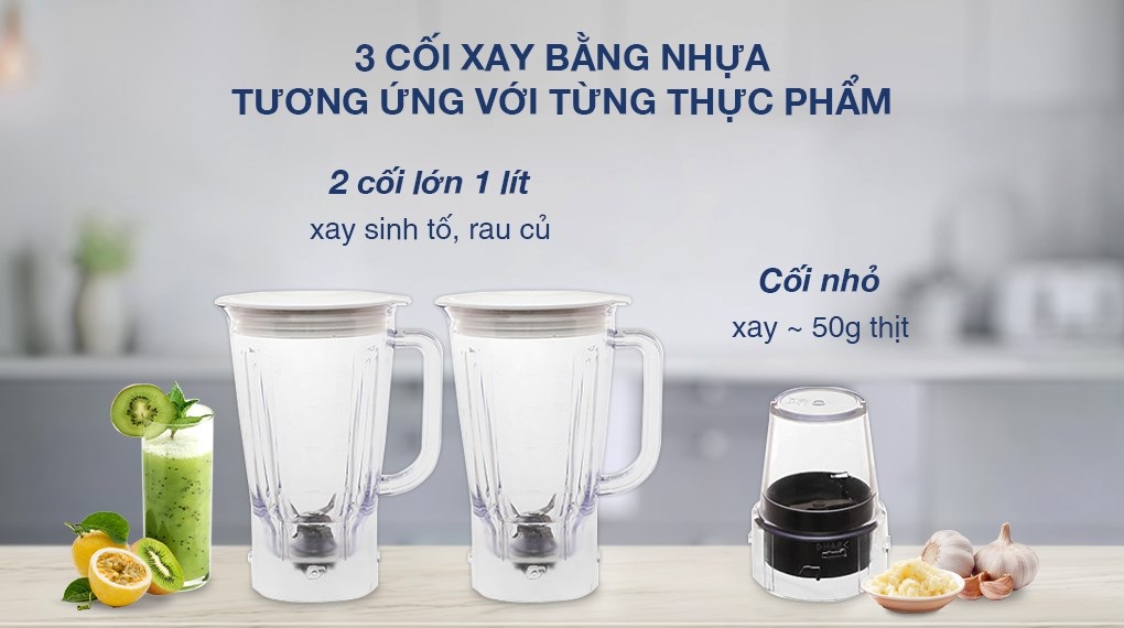 Máy xay sinh tố Panasonic MX-EX1031WRA ( 3 cối) - Hàng Chính Hãng