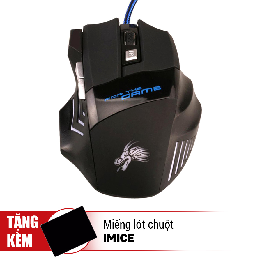 Chuột Chơi Game Có Dây IMICE X3 - Hàng Chính Hãng - Tặng Miếng Lót Chuột