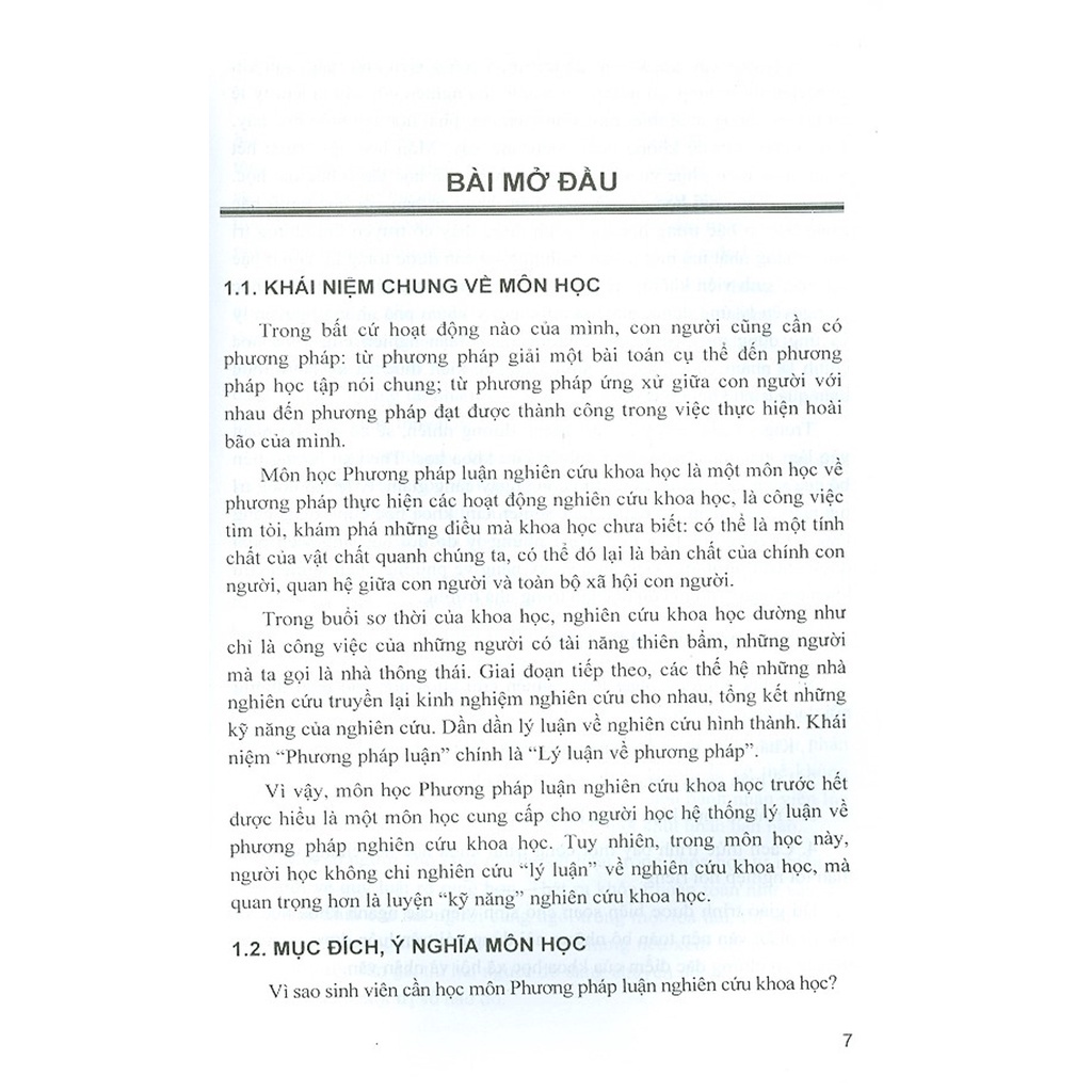 Sách - Giáo trình Phương pháp luận nghiên cứu khoa học