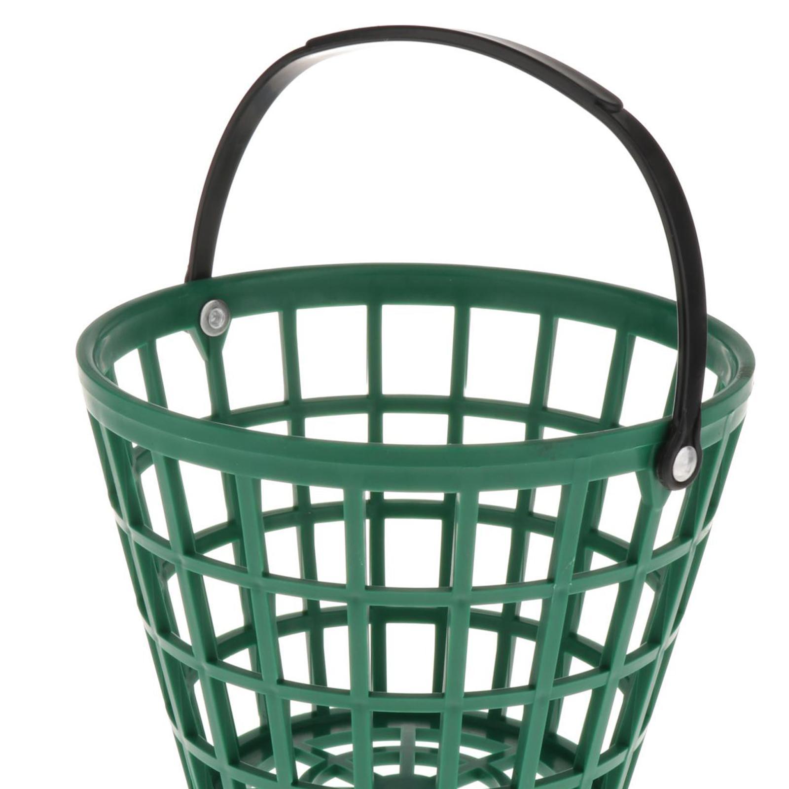 2xSolid Golf Ball Basket Golf Range Bucket Storage Organizer Holds 50 Balls