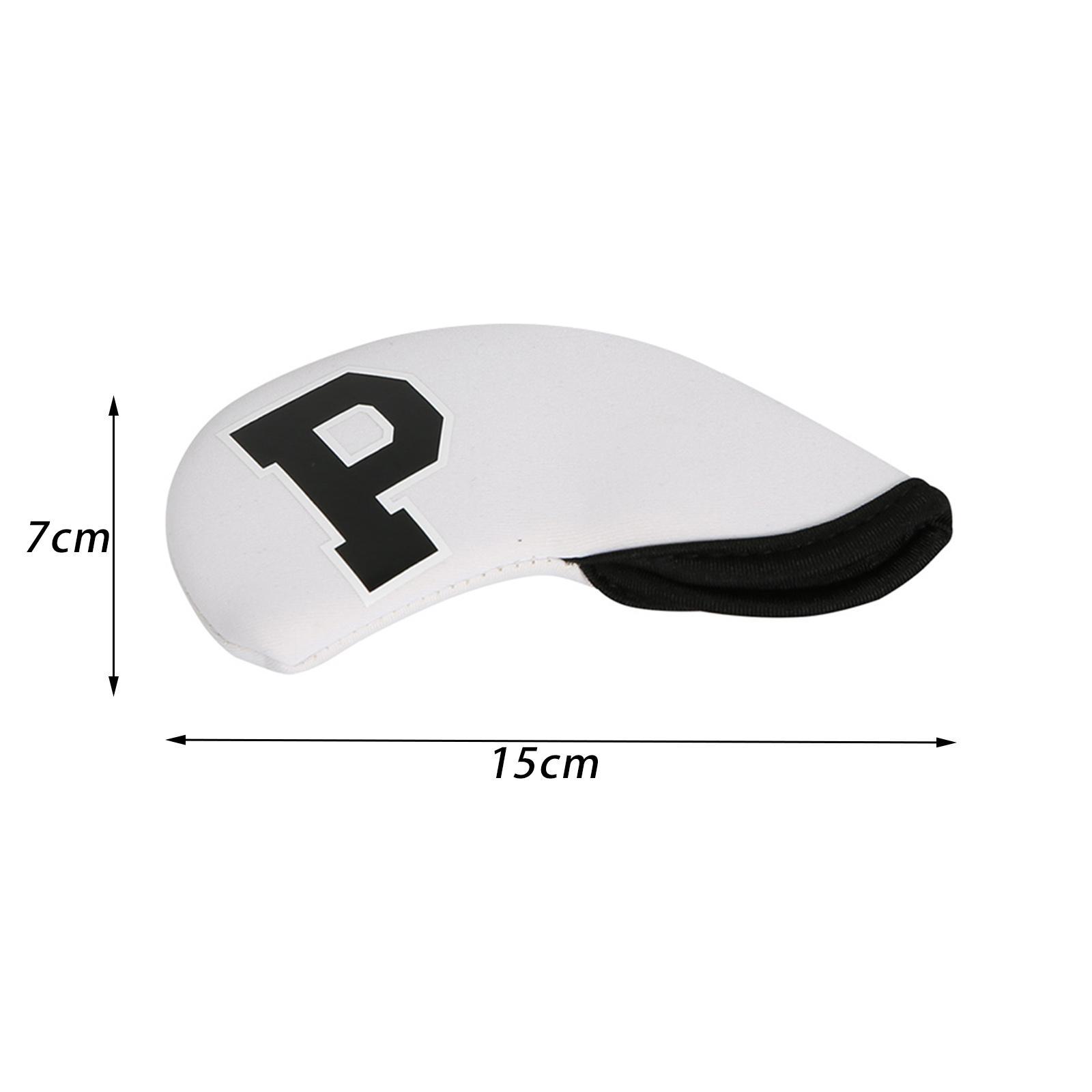 10x Golf Iron Covers, Number Tag PU Wrap Golf Iron Headcovers for Outdoor Sports Men
