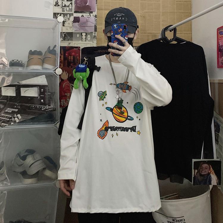 Áo thun tay dài form rộng Yinxx, áo sweater Unisex SW02