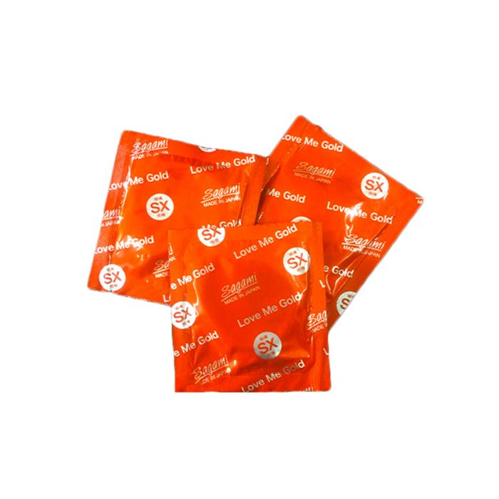 Bao Cao Su Mỏng Trơn Không Mùi Sagami Love Me Orange - Tặng Bcs Jex Glamourous Butterfly - Hàng Chính Hãng 100% - Che Tên Sản Phẩm - SHOP ADAM
