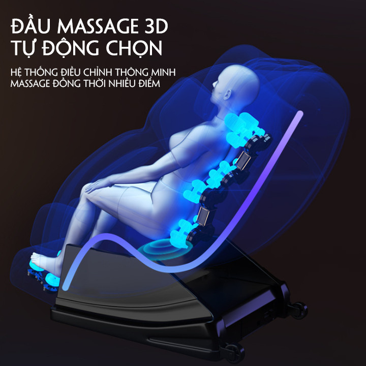 Ghế MatXa Trị Liệu Toàn Thân - Ghế Massage Toàn Thân Công Nghệ Mới. Model S8 Plus - Chip Thế Hệ 9